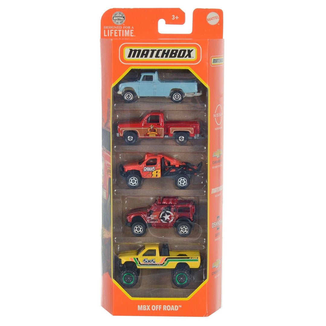 Matchbox Off Road pack of 5 die-cast vehicles