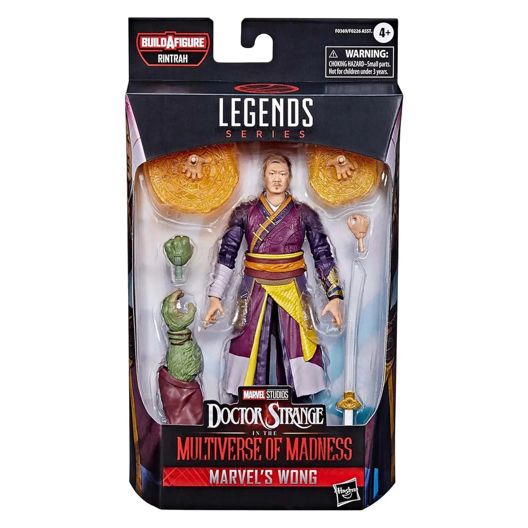 Marvel legends series Marvel's Wong collectible figure from Doctor Strange, with build a figure parts