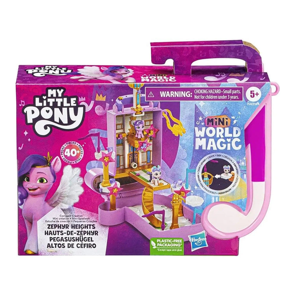 My Little Pony Zephyr Heights Mini Magic World playset with 40 pieces in packaging