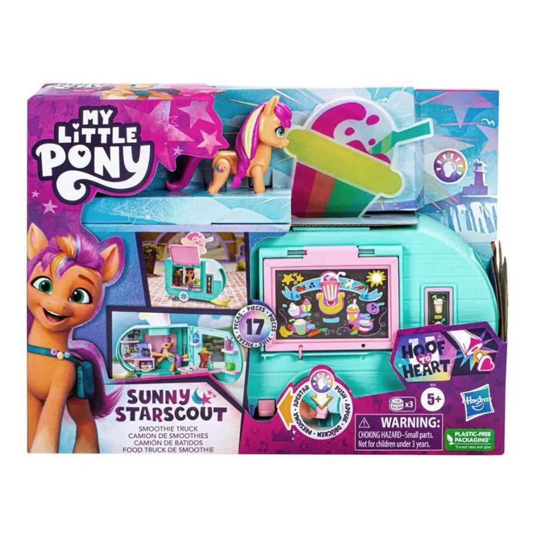 My Little Pony Sunny Starscout Smoothie Truck 17 piece playset in packaging