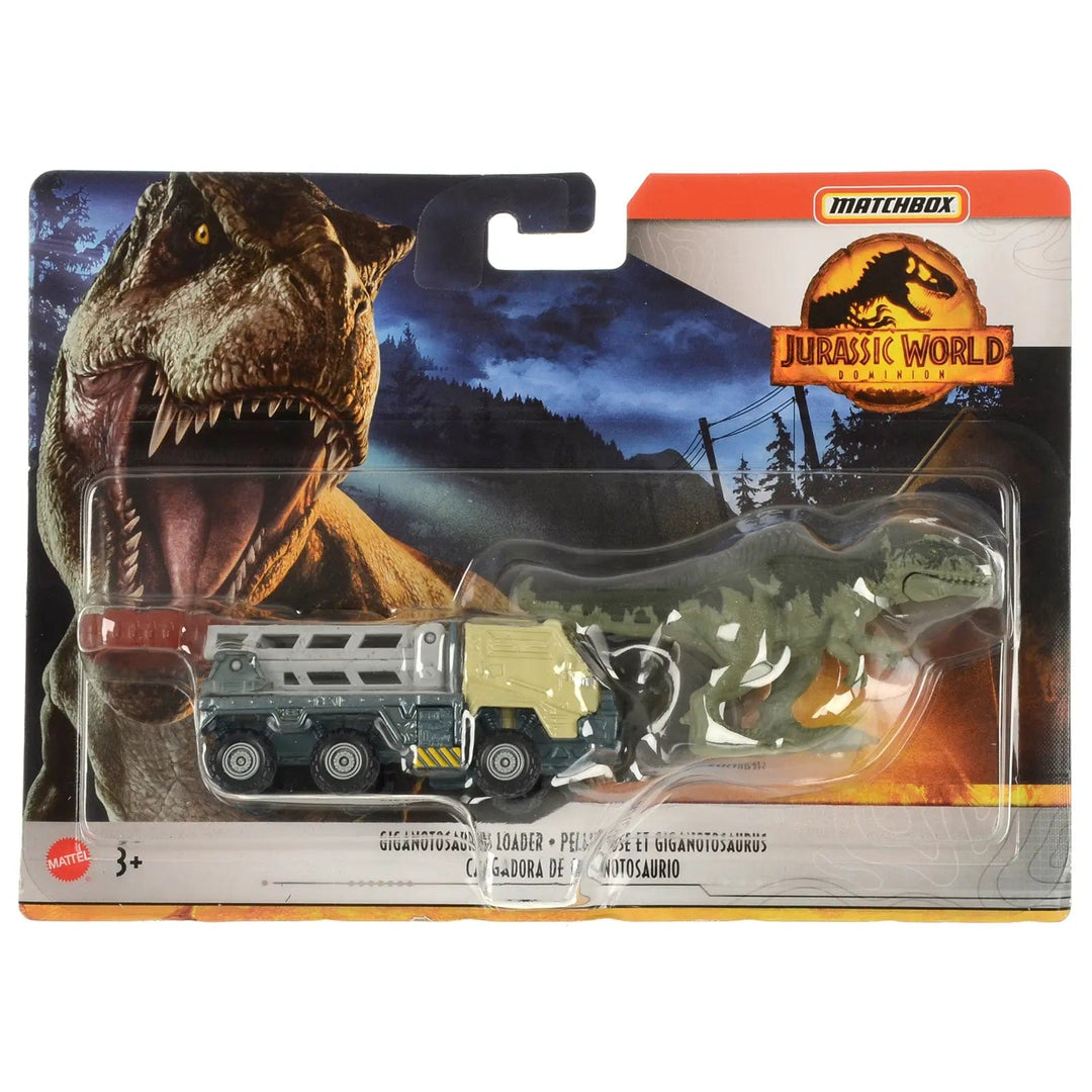 Gigantosaurus and Loader Matchbox Jurassic World Vehicle and dinosaur playset