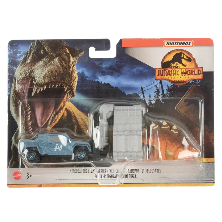 Stegosaurus and Claw Carrier Matchbox Jurassic World Vehicle and dinosaur playset