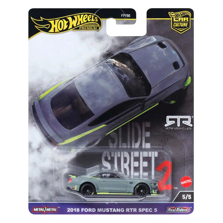 2018 Ford Mustang RTR Spec 5 Hot Wheels Slide Street 2 vehicle 