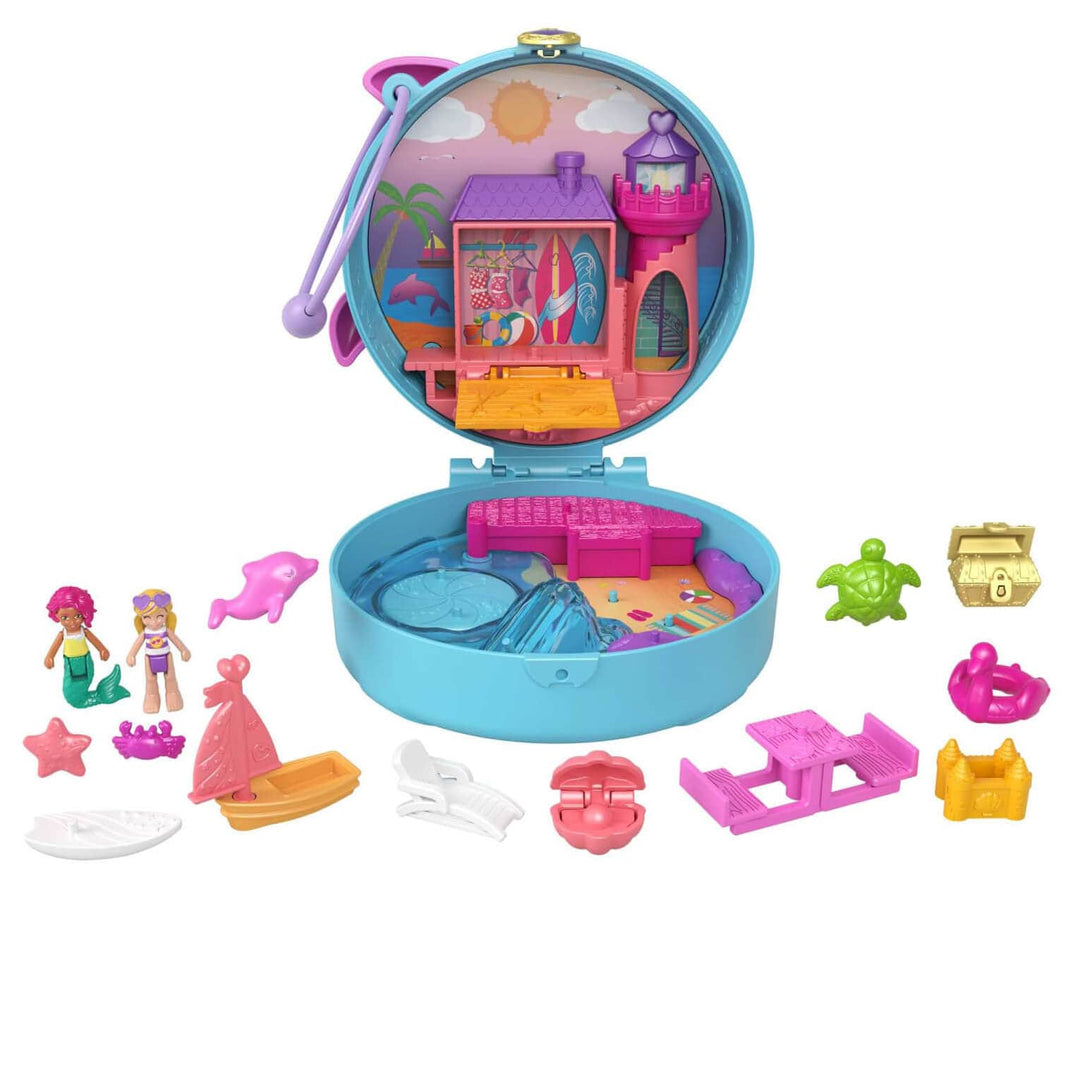 Polly Pocket Compact Carry Play Themed Adventure Micro Dolls