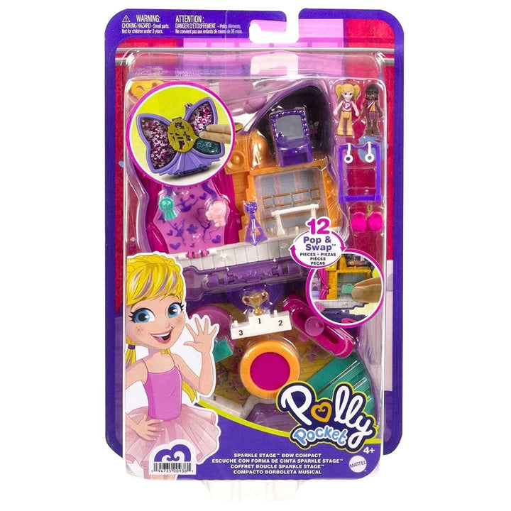 Polly Pocket Compact Carry Play Themed Adventure Micro Dolls Sparkle Stage