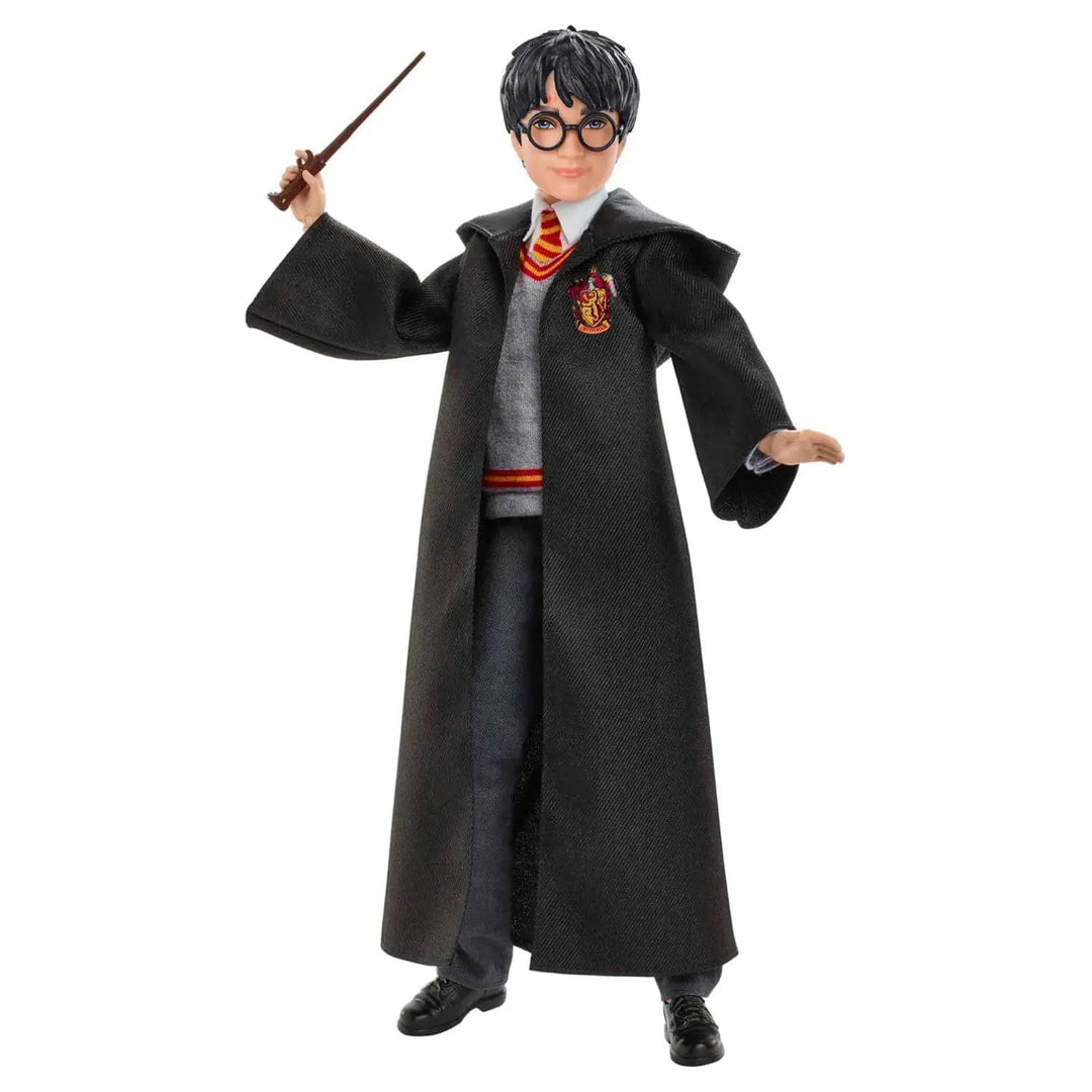 Harry Potter figure with wand, robe and Hogwarts uniform for collectors