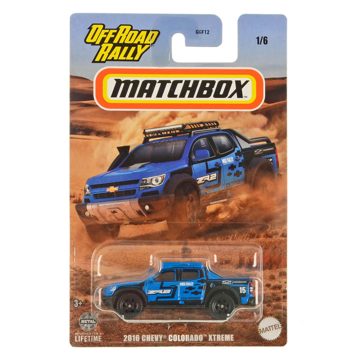 2016 Chevy Colorado Xtreme Matchbox Off Road Rally car