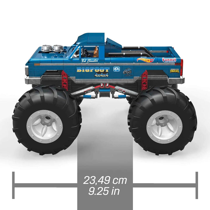 Bigfoot monster truck model showing length