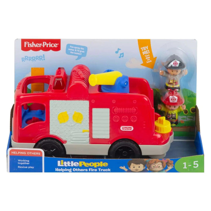 Fisher Price Little People Helping Others Fire Truck with lights, sounds and 2 figures