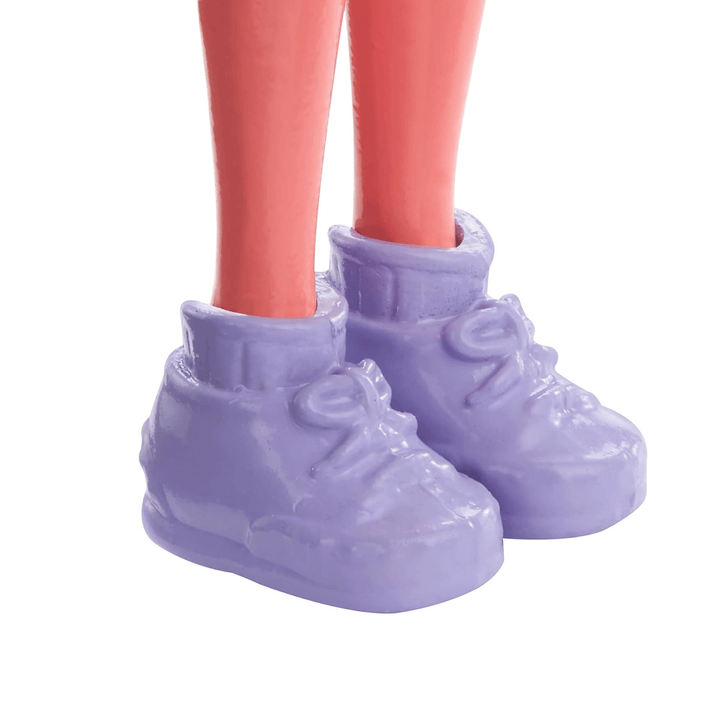 purple polly pocket shoes on mini 13cm doll