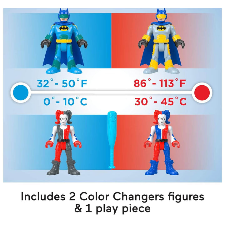 Batman and Harley Quinn action figures will change colour in hot or cold water
