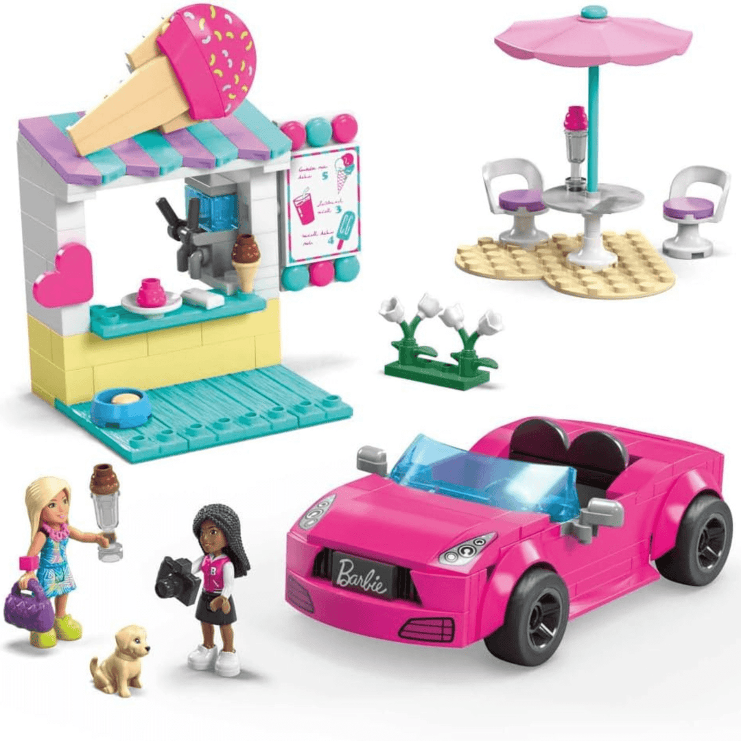 Mega Barbie Convertible Ice Cream Stand Building Play Set Age 6+