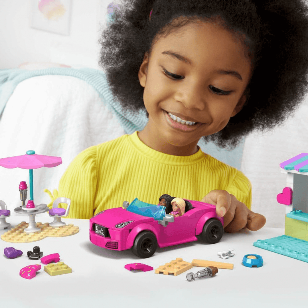 Mega Barbie Convertible Ice Cream Stand Building Play Set Age 6+