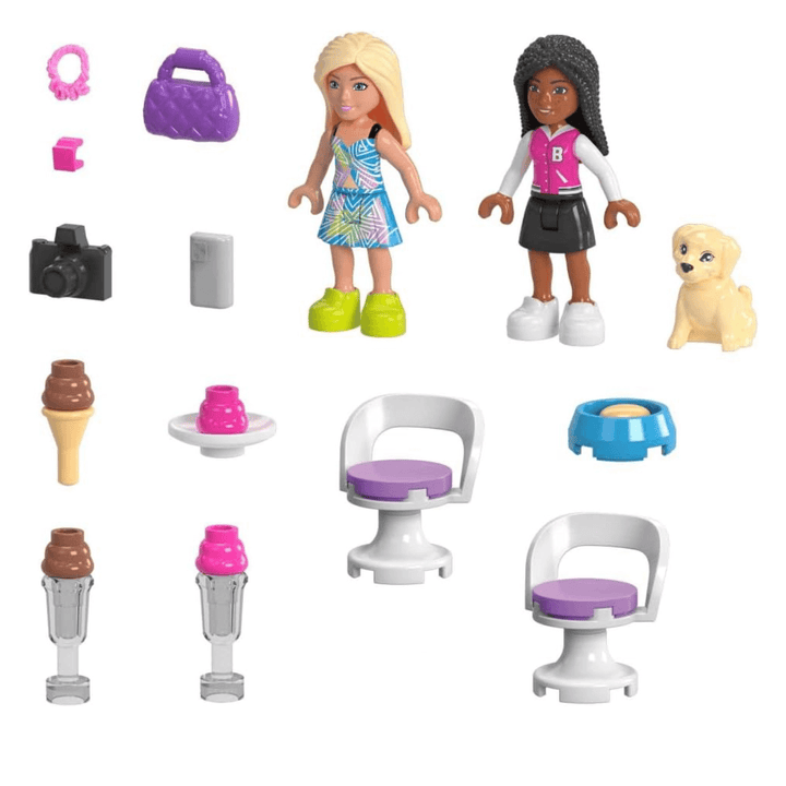 Mega Barbie Convertible Ice Cream Stand Building Play Set Age 6+