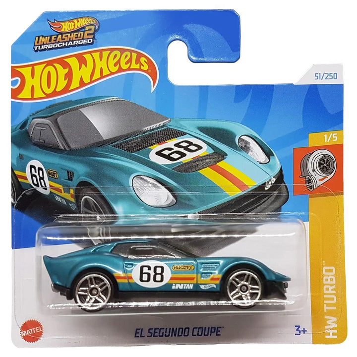 Hot Wheels Turbo El Segundo Coupe with number 68 on bodywork