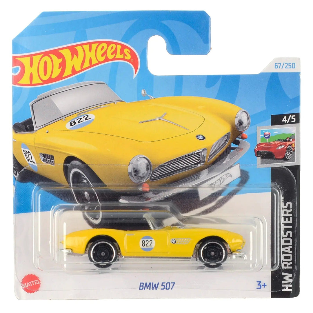 Hot Wheels Roadsters series BMW 507 in yellow die-cast car