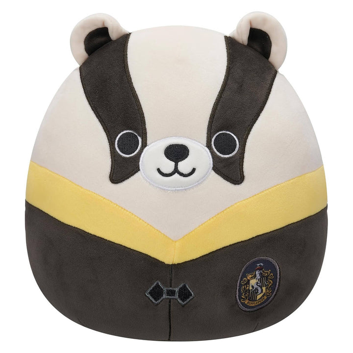 A plush badger Harry Potter Hufflepuff  Squishmallow toy.
