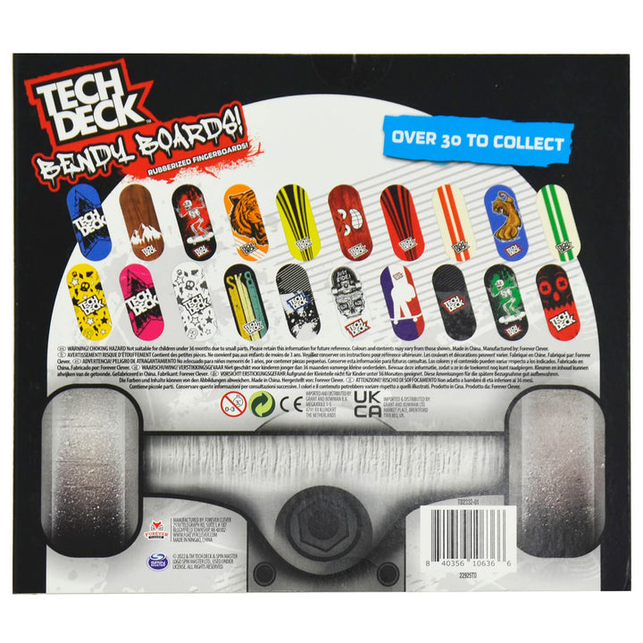 Pack Of 10 Tech Deck Bendy Boards Finger Skateboard Eraser