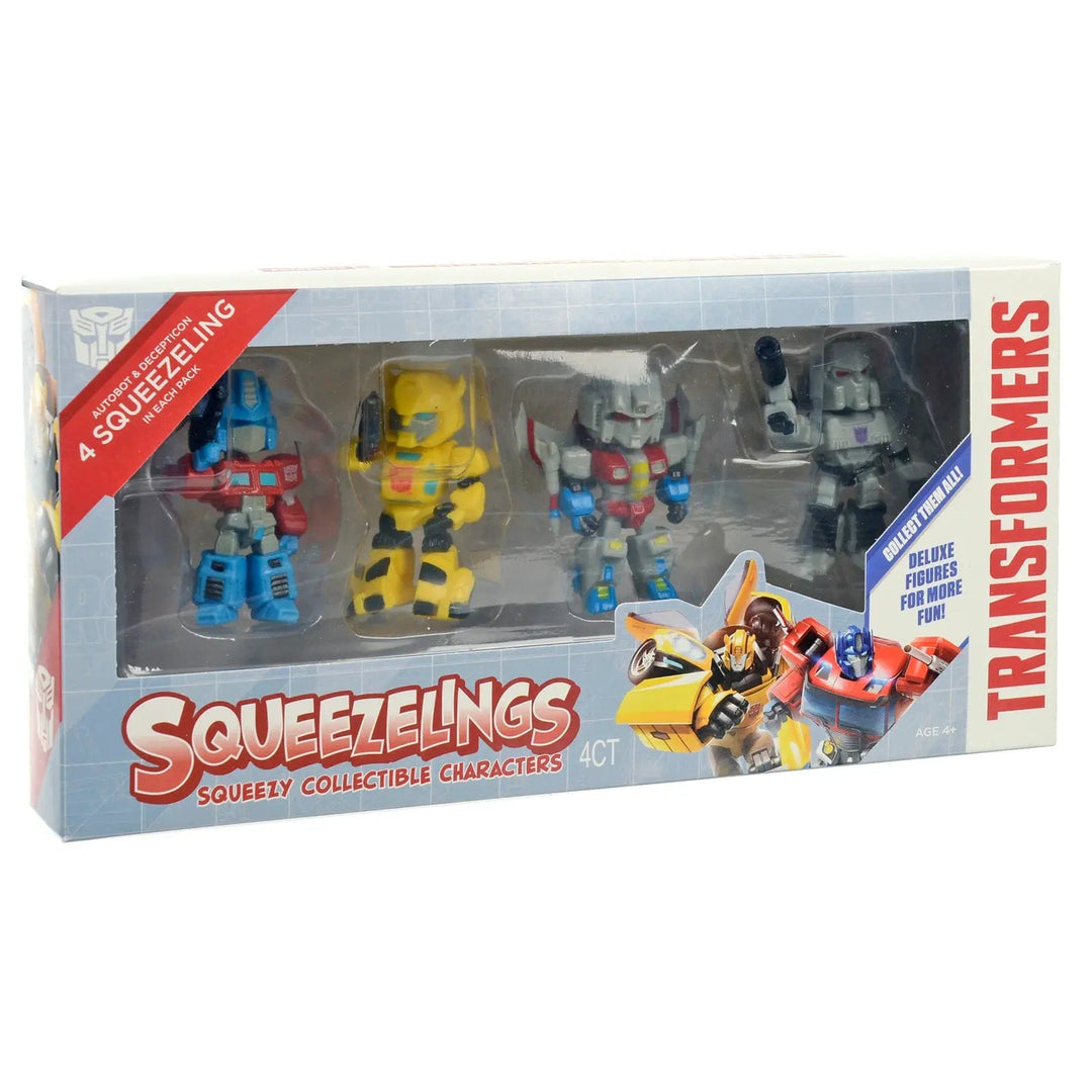 Transformers set of 4 Squeezelings action figures for collectors in box packagig