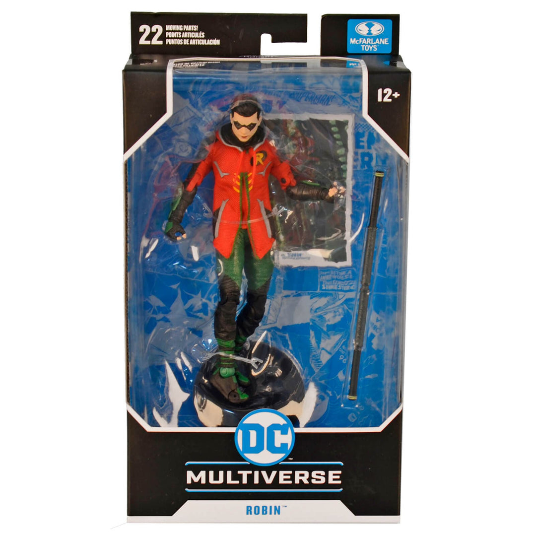 Robin character action figure from DC Multiverse with 22 moving parts