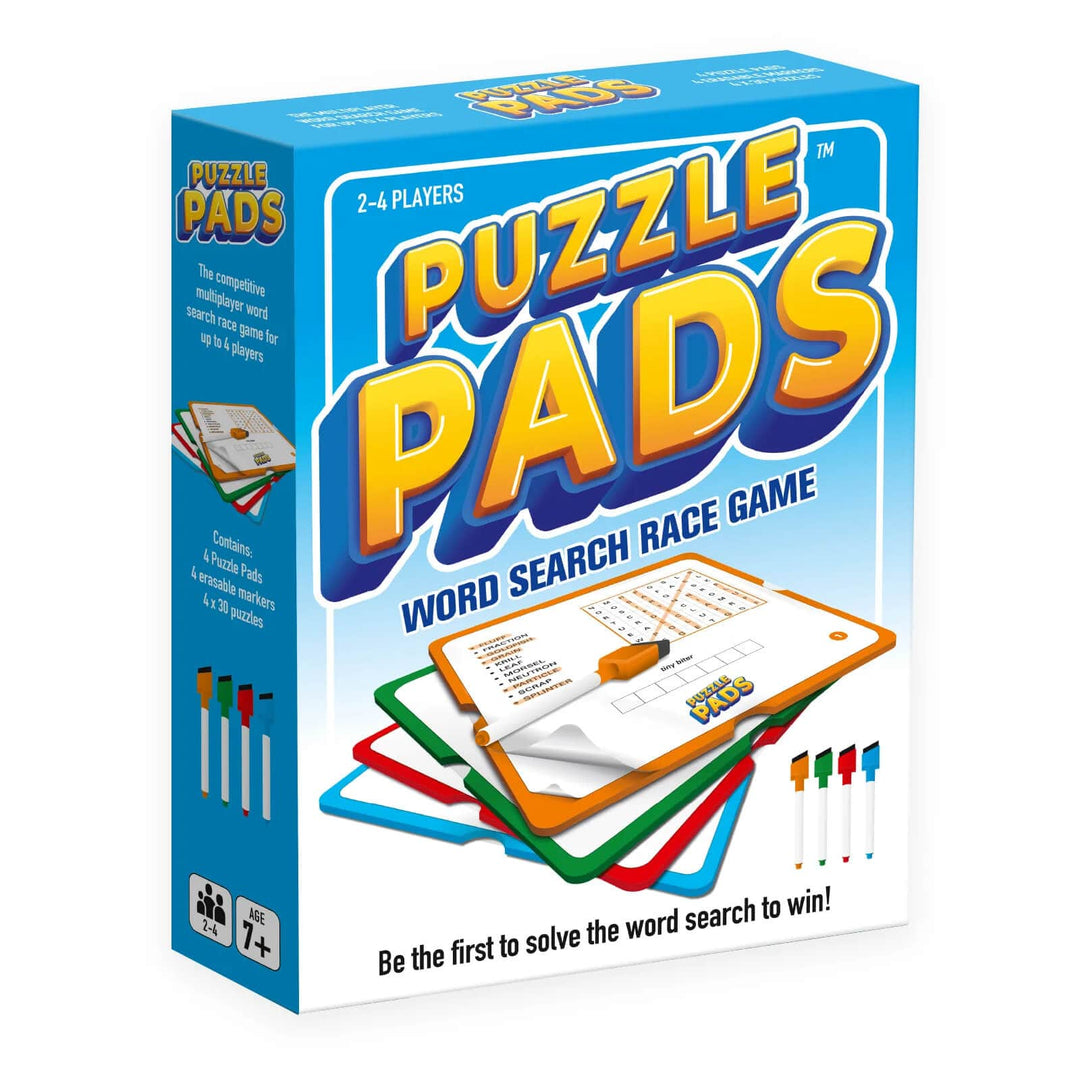 Puzzle Pads word search race game for up to 4 players