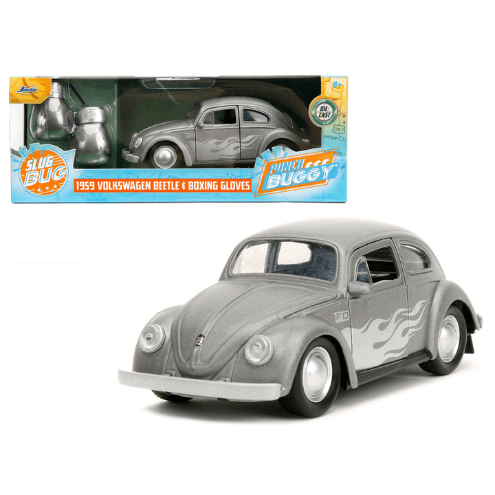 Punch Buggy 1959 Volkswagen Beetle &amp; Boxing Gloves Die-Cast Vehicle