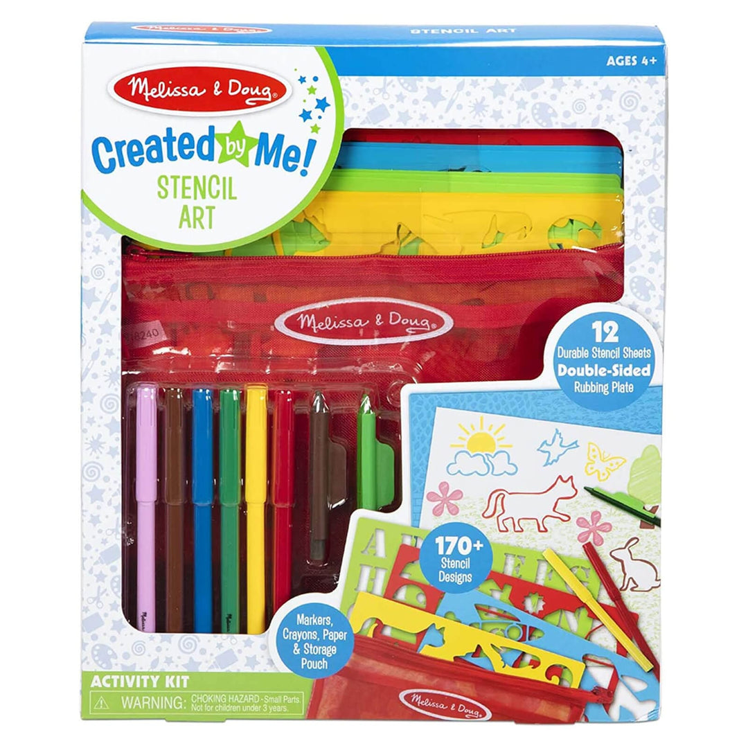 Melissa & Doug Stencil Art Activity Kit With Pouch 170+ Designs