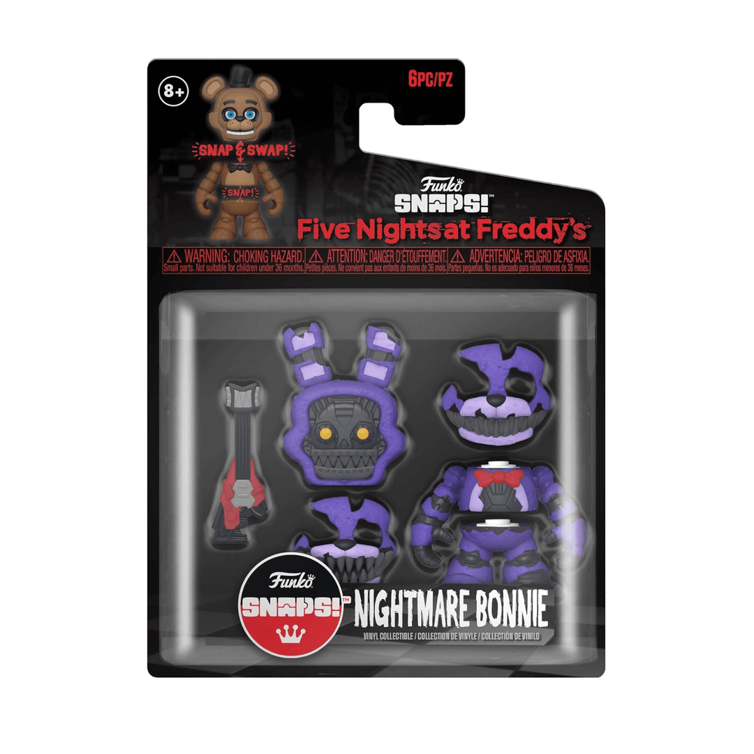 funko snaps five nights at freddy's collectible vinly in packaging with window - character nightmare bonnie