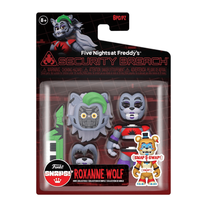 funko snaps five nights at freddy's collectible vinly in packaging with window - character roxanne wolf