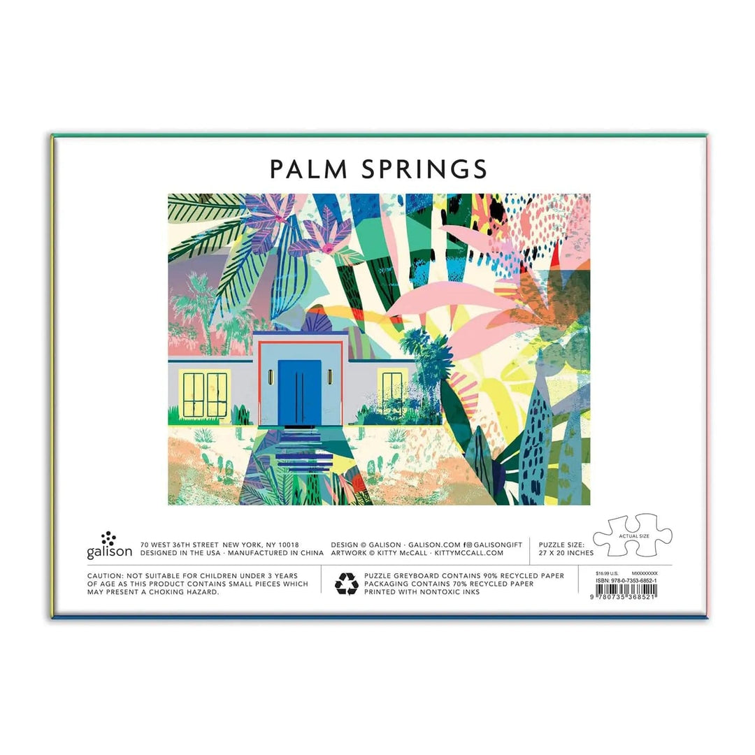 Palm Springs Jigsaw Puzzle Abstract Plants Leaves 1000 Pieces