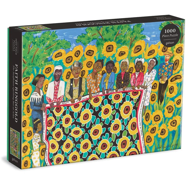 The Sunflower Quilting Bee at Arles 1000 pieces jigsaw puzzle with art image