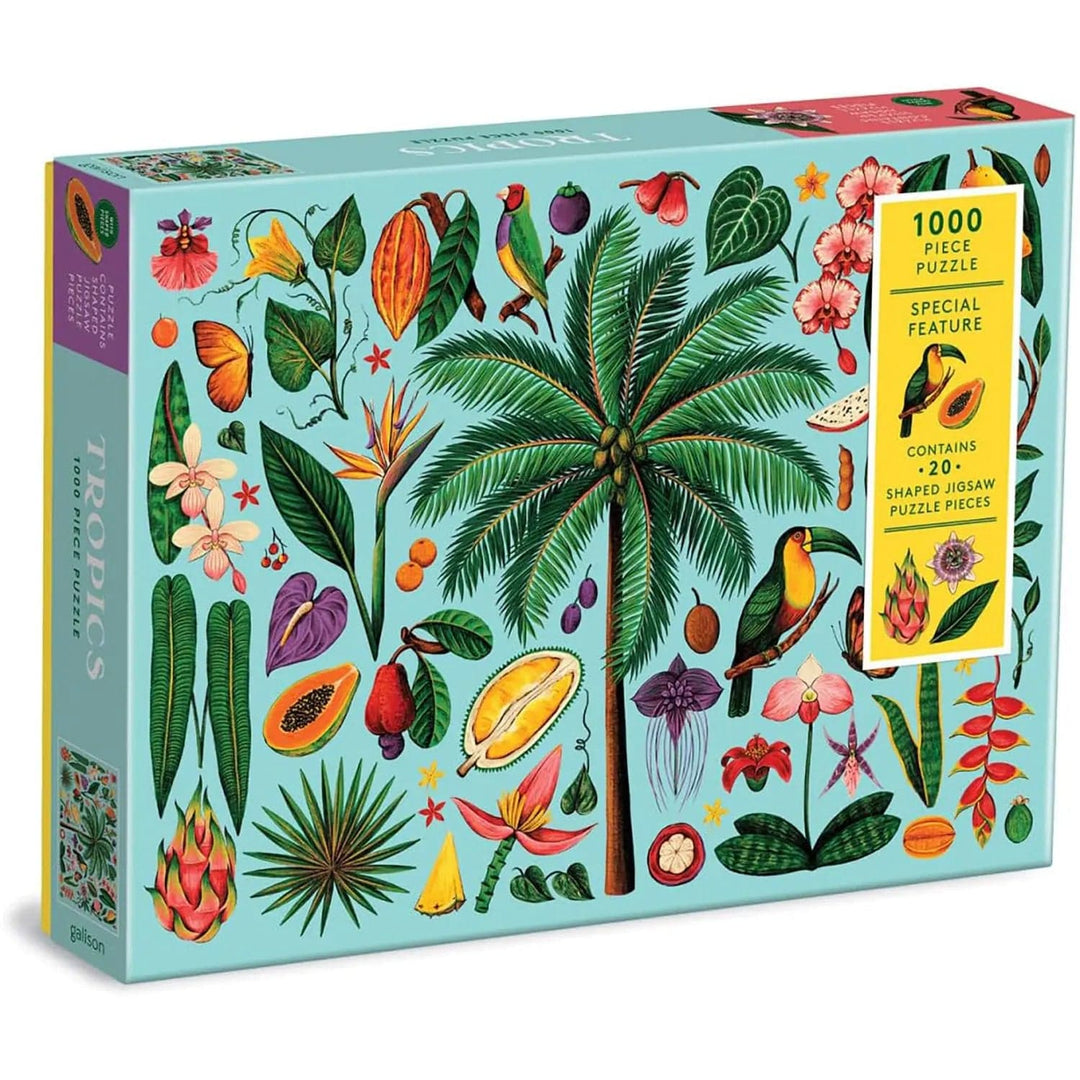 Tropics 1000 piece jigsaw puzzle with 20 shaped pieces