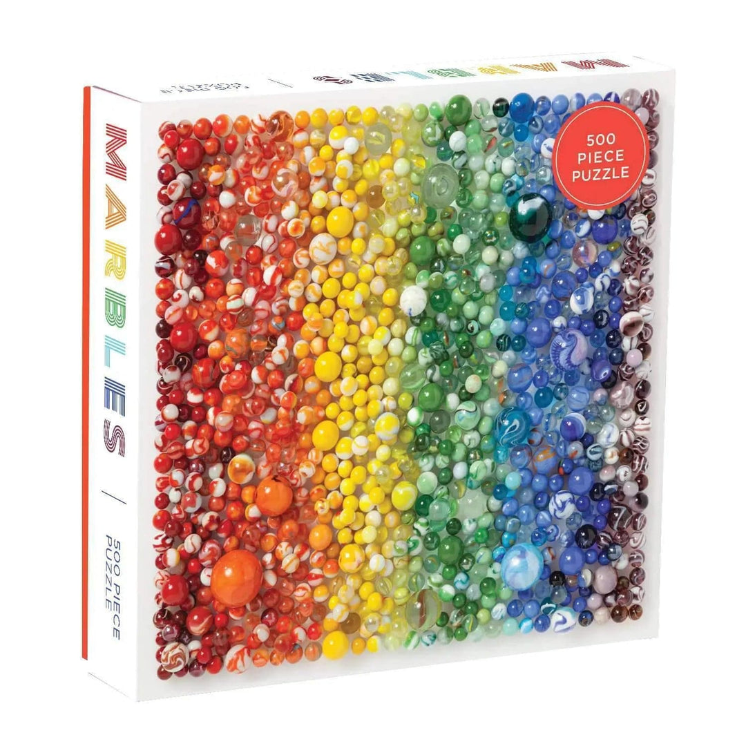 Rainbow marbles 500 piece jigsaw puzzle