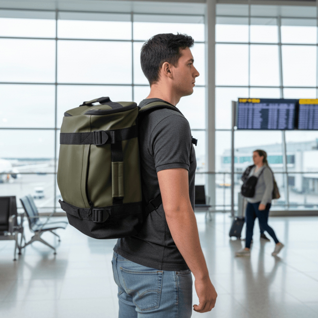 Safari 23L Olive Lightweight Travel Weekend Water Resistant Backpack