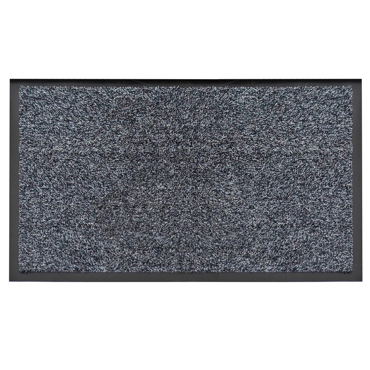 Dry-Step Cotton Barrier Mat Grey Black Non Slip 80 x 50cm