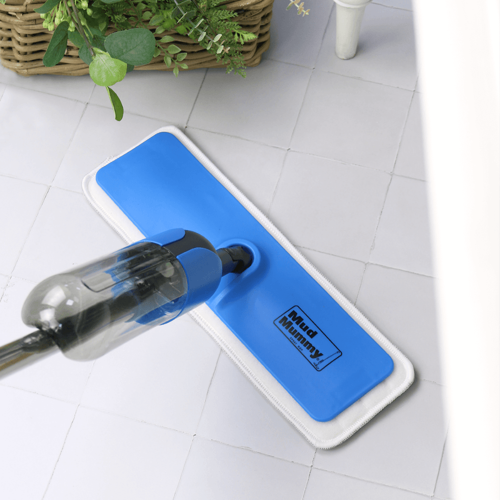 mud mummy spray mop on bathroom tile floors