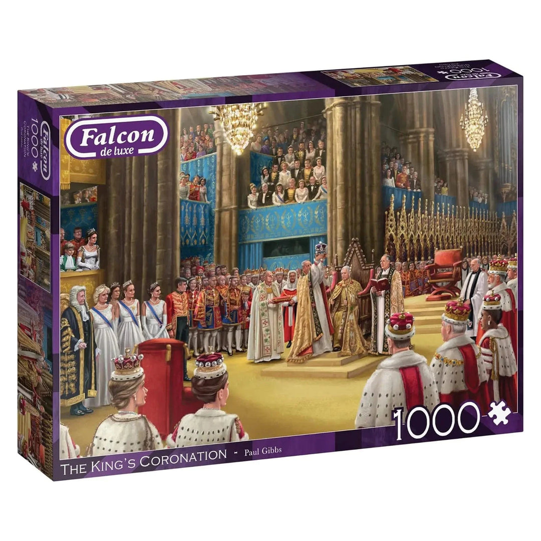 The king's Coronation 1000 piece jigsaw puzzle in the box