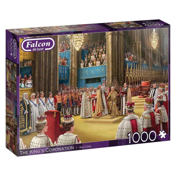 The king's Coronation 1000 piece jigsaw puzzle in the box