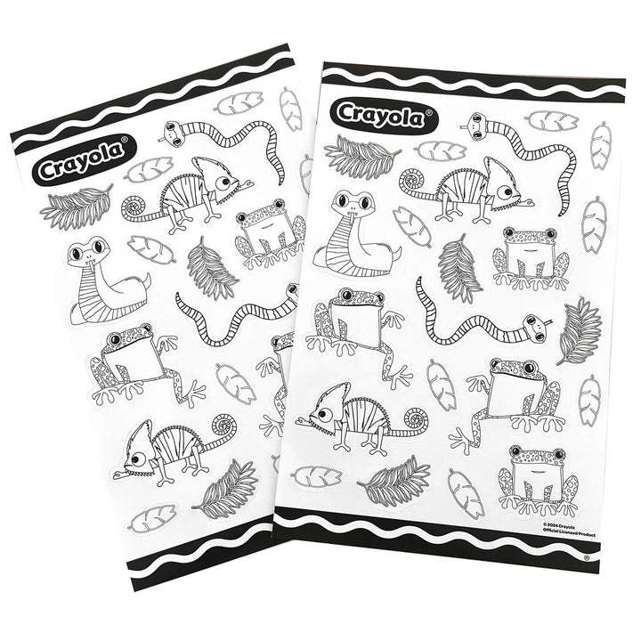 Crayola Colour Your Own Stickers Sheets Set with 4 Crayons