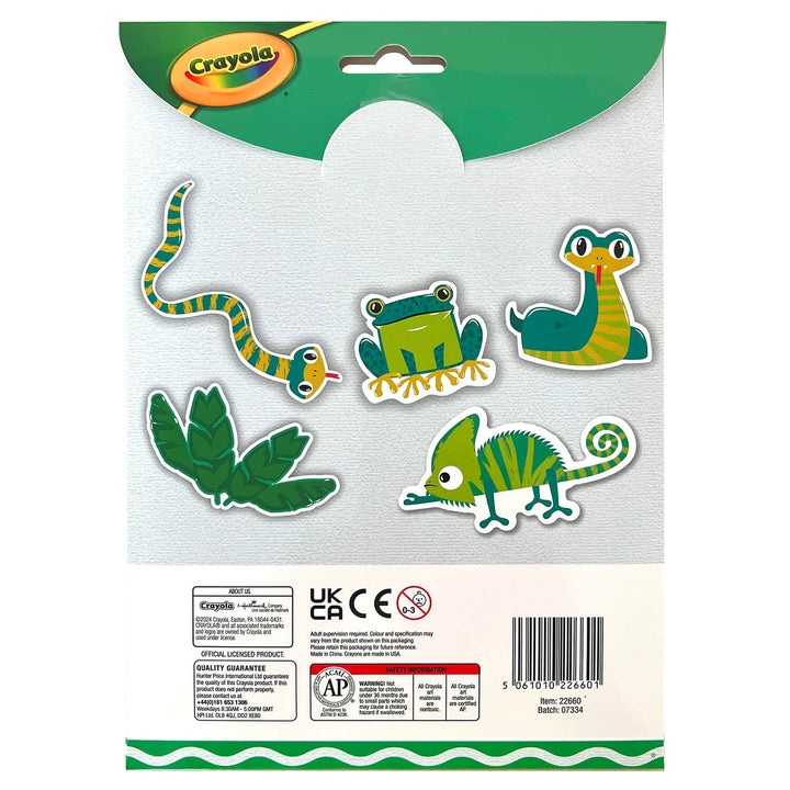 Crayola Colour Your Own Stickers Sheets Set with 4 Crayons
