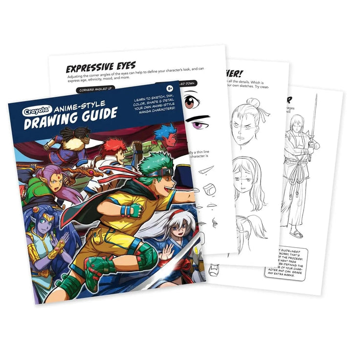 Crayola Manga Style Drawing Kit Creative Art Set Case 45 Pieces