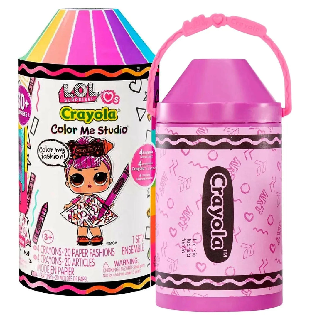LOL Surprise Colour Me Studio with pink crayon shaped art capsule