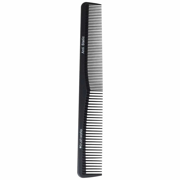 Black hair comb from Brushworks with medium and fine teeth