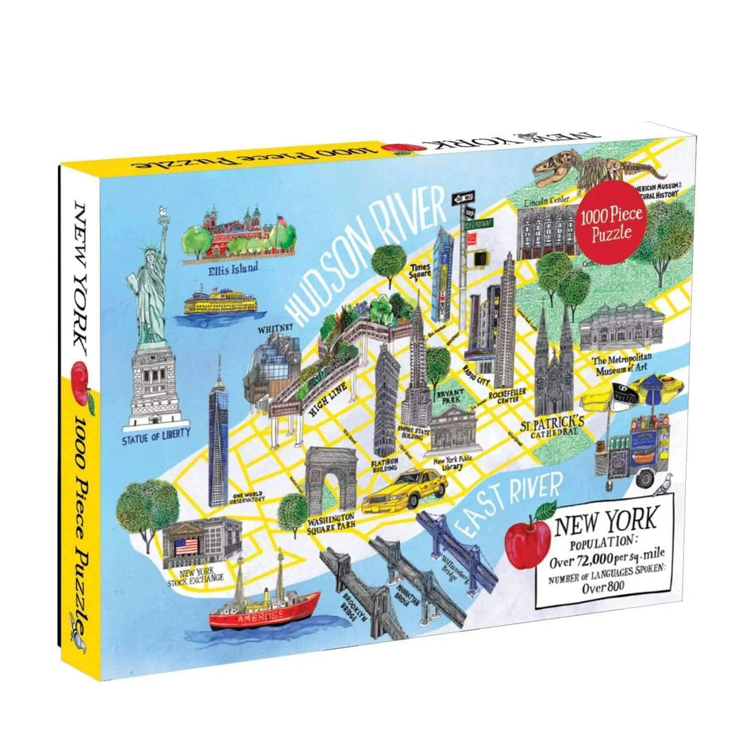 New York City Map Jigsaw puzzle with 1000 pieces