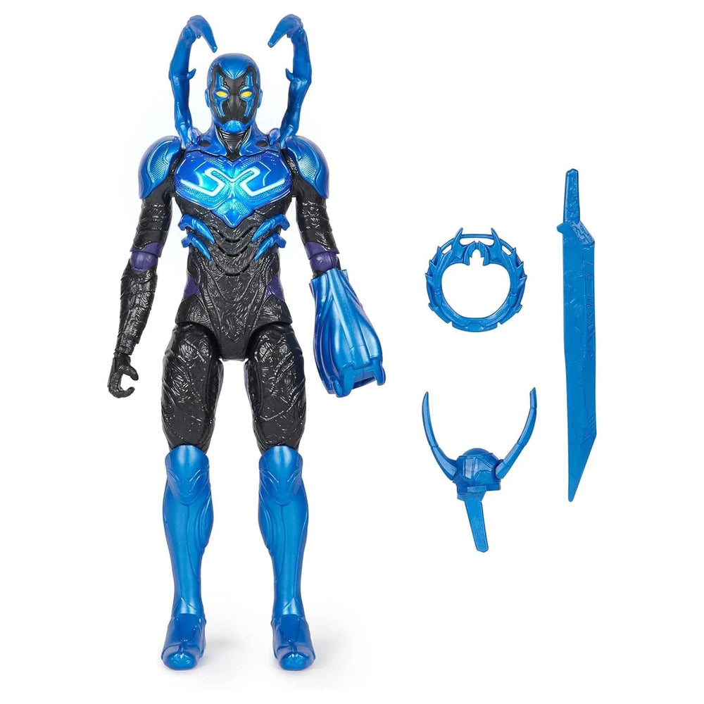 Blue Beetle action figure with 3 battle accessories for fans and collectors