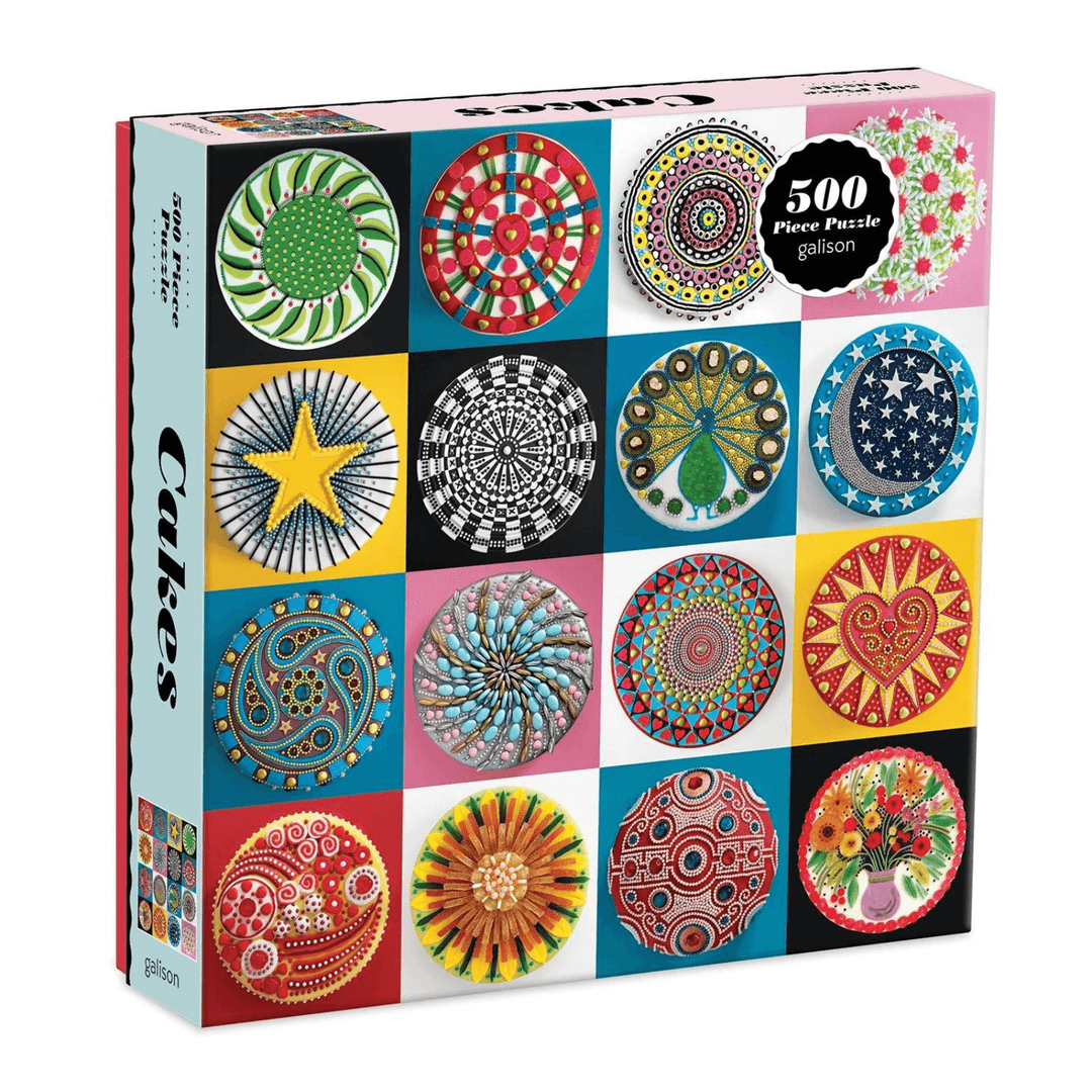 cakes design jigsaw puzzle by galison 500 pieces