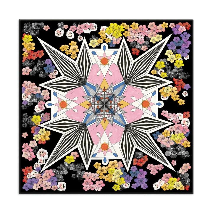 Christian Lacroix flowers and geometric pattern design jigsaw puzzle