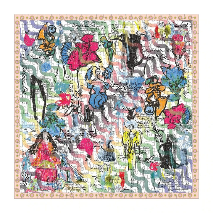 Christian Lacroix Heritage Collection Ipanema Girl design double sided jigsaw