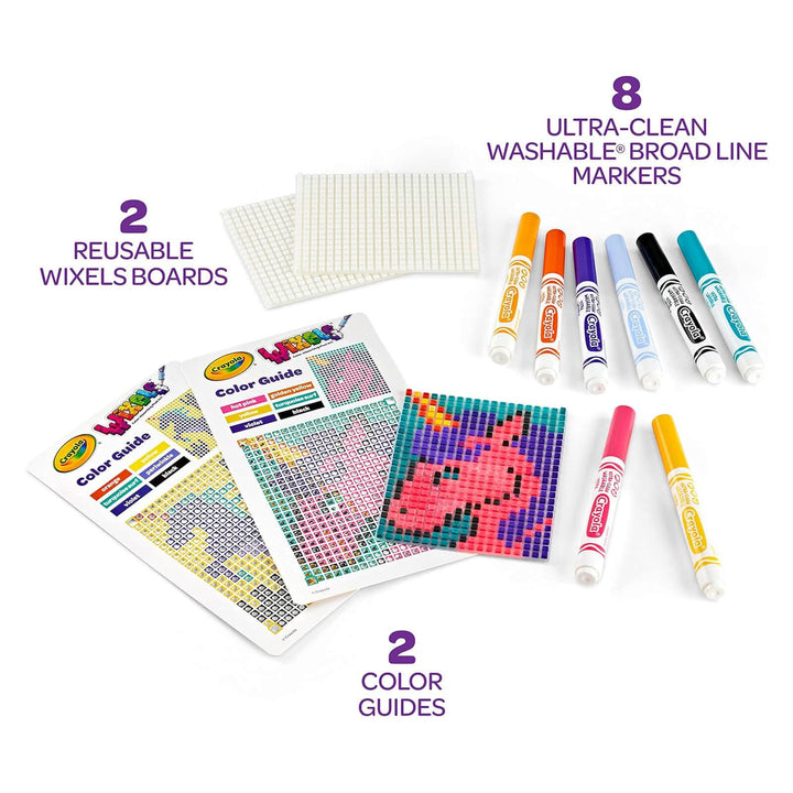 reusable Wixels boards with 8 coloured markers and 2 colour guides