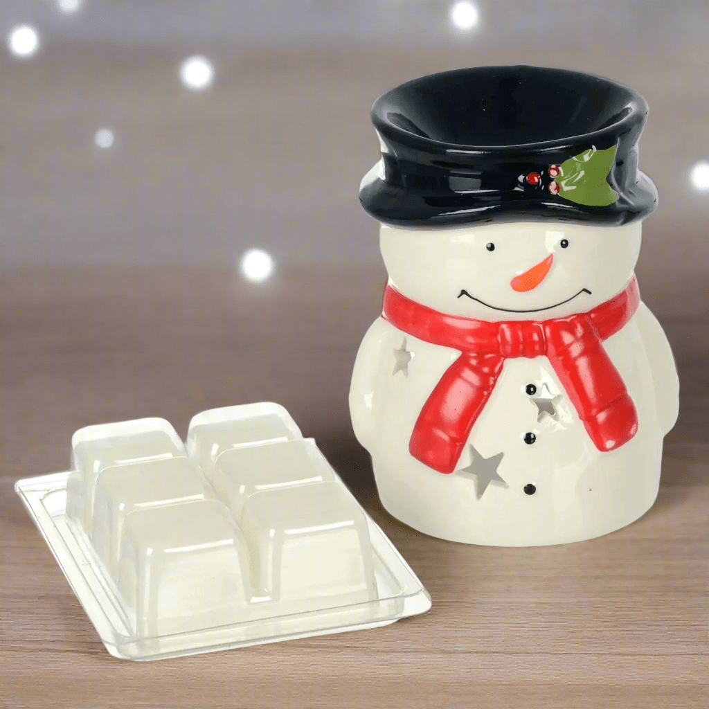 Christmas Wax Melt Set Festive Novelty Ceramic Candle Burner 10cm